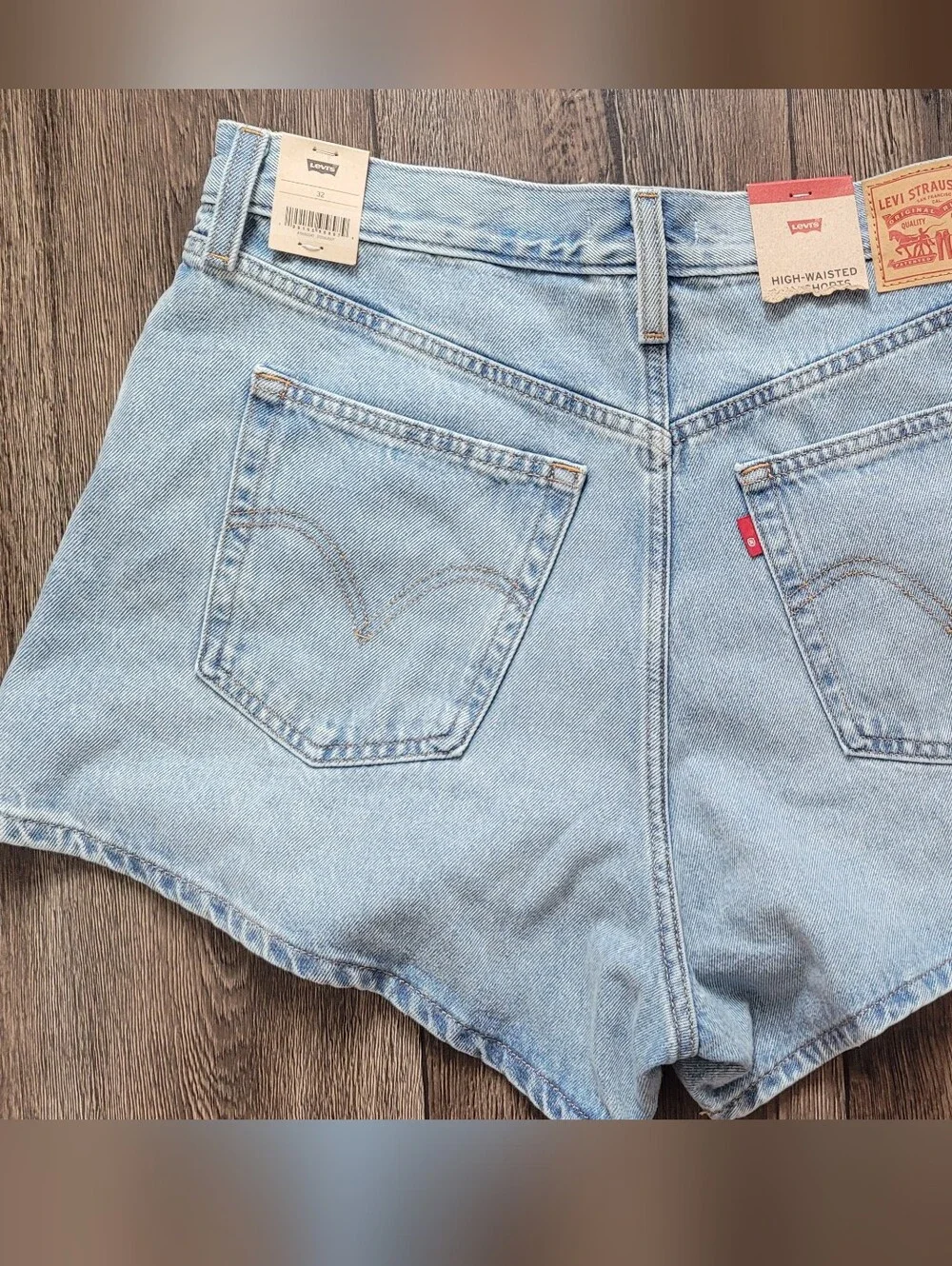Light Wash Denim Women's Shorts